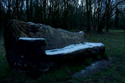 Snow Sofa Stock Photos