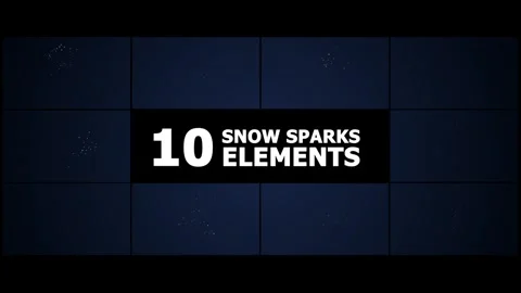 Snow Sparks Elements | After Effects 库存 After Effects