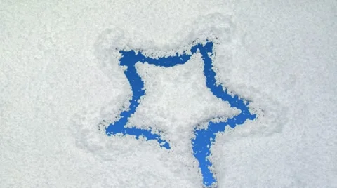 Snow star 01 Stock Footage