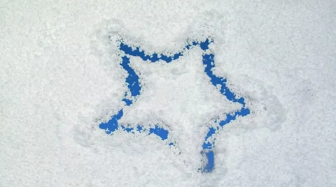 Snow star 02 Video stock 12378507