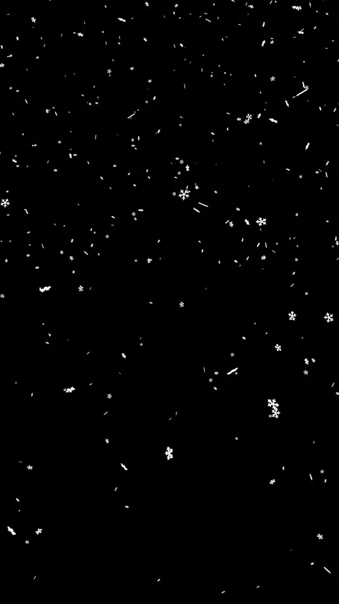 Snow starting to fall, gusts of wind - snowflake shape Video stock 296108651