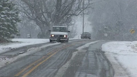 Snow Storm Blizzard Stock Footage 12626136