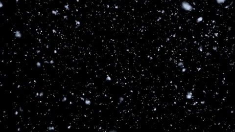 Snow Storm Blizzard Overlay Loop Motion Graphic Background Stock Footage