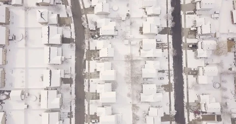 Snow Storm in Draper, UT DJI Drone Adventure Video stock 104993604