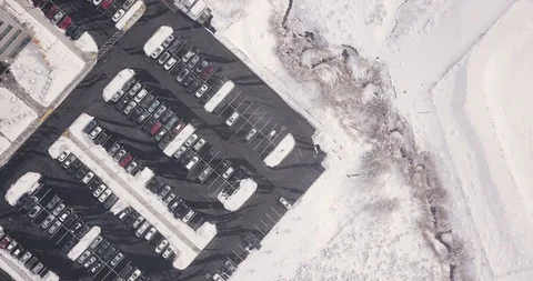 Snow Storm in Draper, UT DJI Drone Adventure Video stock 105075426