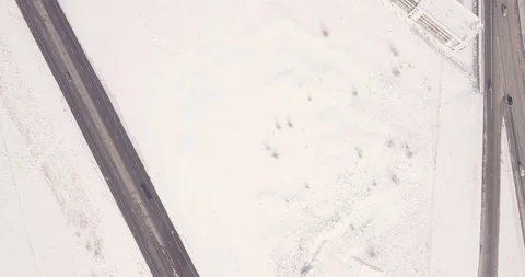Snow Storm in Draper, UT DJI Drone Adventure Stock Footage 105075471