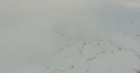 Snow Storm Drone Shot Vídeo Stock 119100032