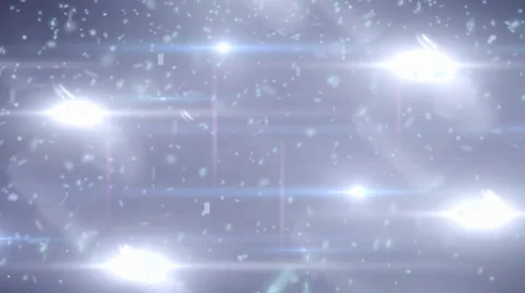 Snow storm with flashes background Stock Footage 32967445