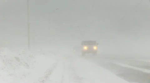 Snow storm Stock Footage 12644492