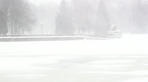 Snow storm 動画素材 22238404