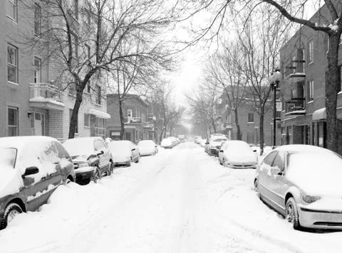 Snow storm Foto stock