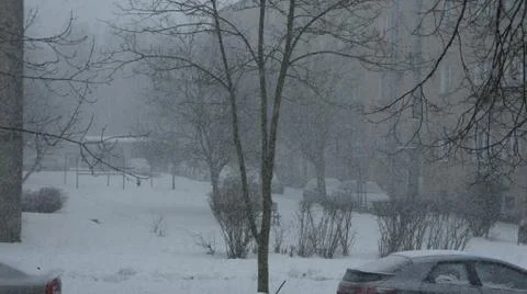 Snow storm Stock Photos