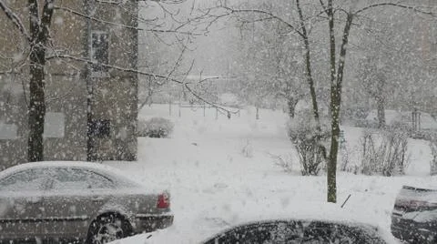 Snow storm Stock Photos