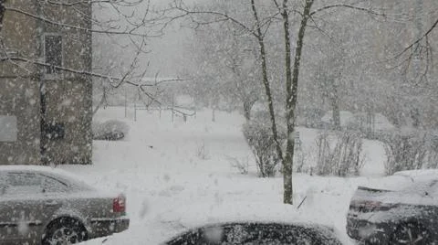 Snow storm Stock Photos