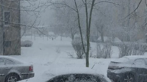 Snow storm Fotos de archivo