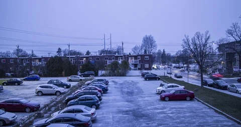 Snow storm timelapse Stock Footage 120588378