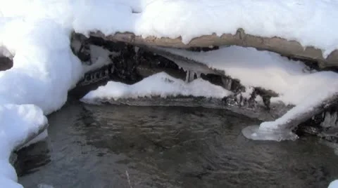 Snow Stream 스톡 동영상 10727744