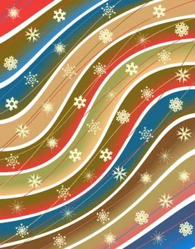 Snow stripes Stock Illustration
