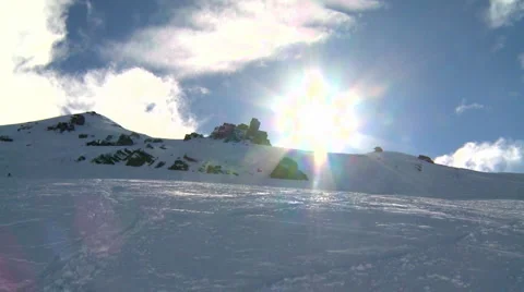 Snow sun Stock Footage 907701