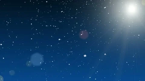 Snow in the sun Stock Footage 10190393