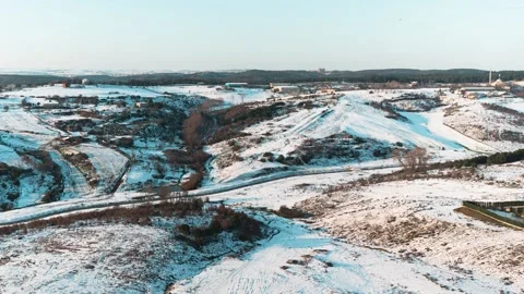 SNOW at sunset timelapse Stock Footage 150218179