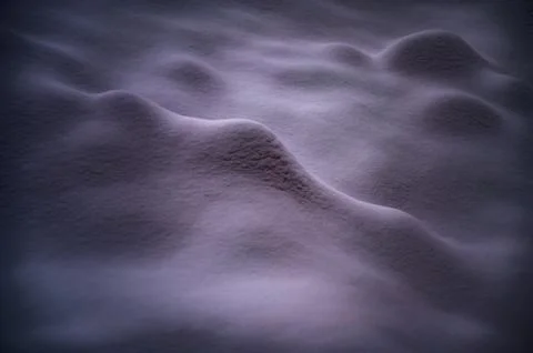 Snow Surface Abstract Blue Dusk Texture Stock Photos