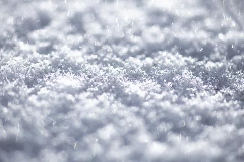 Snow surface with cold texture. Snow pattern across white background. Frosty Stock Photos