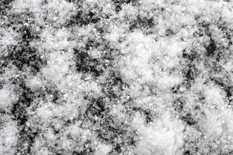 Snow surface, snow flake structure, or freezing cold winter background Stock Photos