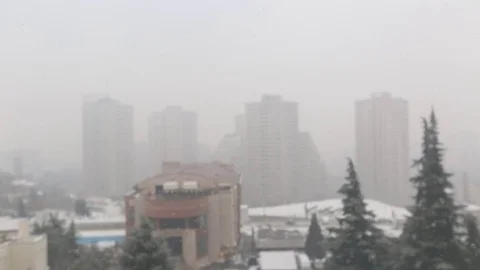 Snow in Tehran - Iran Stock-Footage 79047938