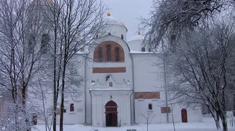 Snow temple 10 Stock Footage 10699358