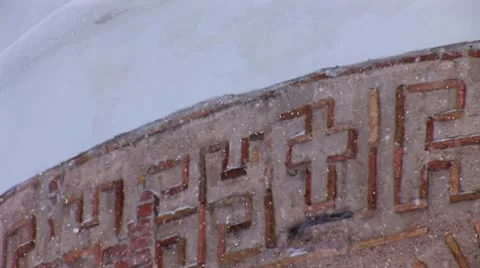 Snow temple 2 Stock Footage 10699352