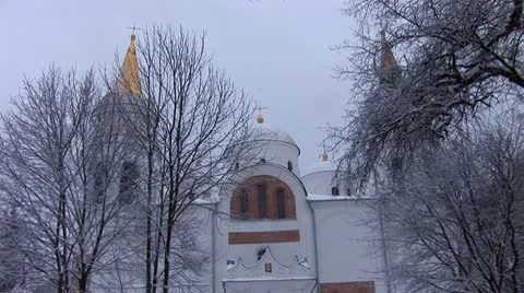 Snow temple 8 Stock Footage 10699336