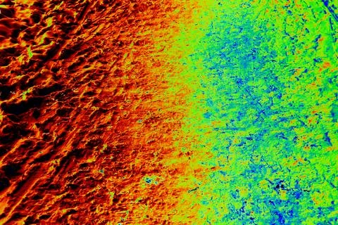 Snow texture. Wind sculpted patterns on snow surface. Wind in the tundra and  Stock Photos