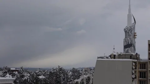 Snow timelapse Stock Footage 76485140