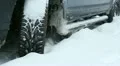 Snow tire. HD Footage