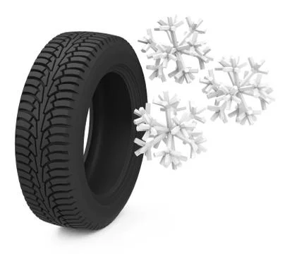 Snow tire Stock Illustration