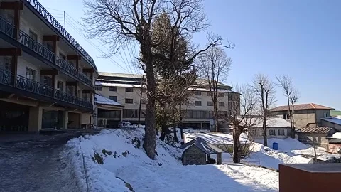 Snow town Stock Footage 147883790