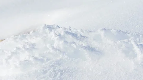 Snow track shot texture and crystals in winter Video stock 22064221