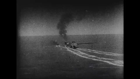 Snow tractor plunges into chasm, dynamites placed under the snow - 1933-1935 Stock Footage 98561150