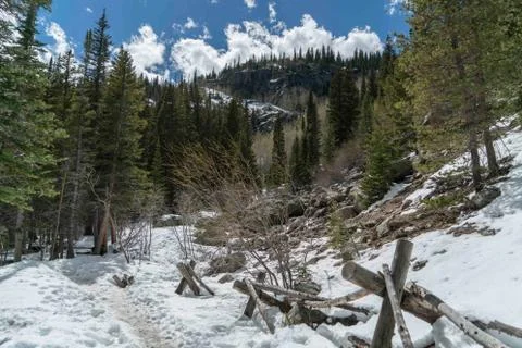 Snow Trail Foto stock