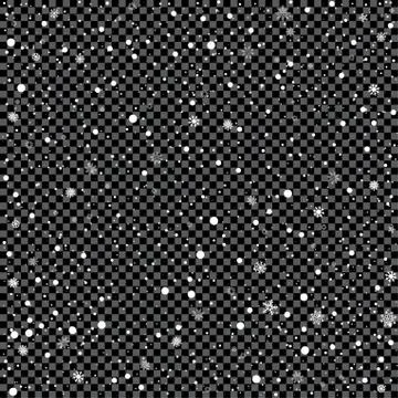 Snow on transparent background Stock Illustration