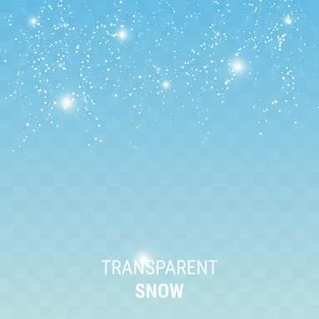 Snow on a transparent background 스톡 일러스트