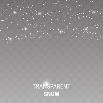 Snow on a transparent background 스톡 일러스트