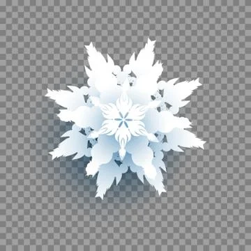 Snow transparent background Stock Illustration