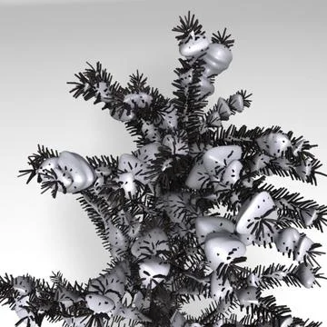 Snow tree1 3D Model