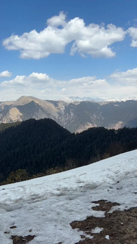 Snow Valley View – A Stunning Winter Wonderland Landscape" Video stock 310155547