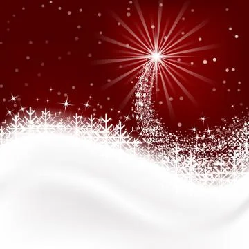 Snow vector background with snowflakes, Merry Christmas greetings. Stock-Illustration