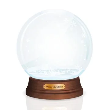 Snow vector globe Stock Illustration