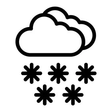Snow Vector Icon Design Illustration Illustrazione stock
