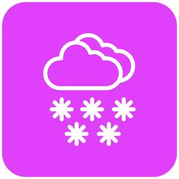 Snow Vector Icon Design Illustration Illustrazione stock